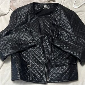 Calvin Klein Black Quilted Women's Blazer